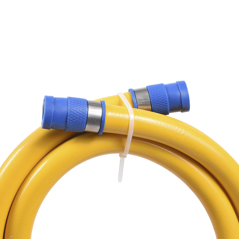 RVS flexibele gele PVC gasslang